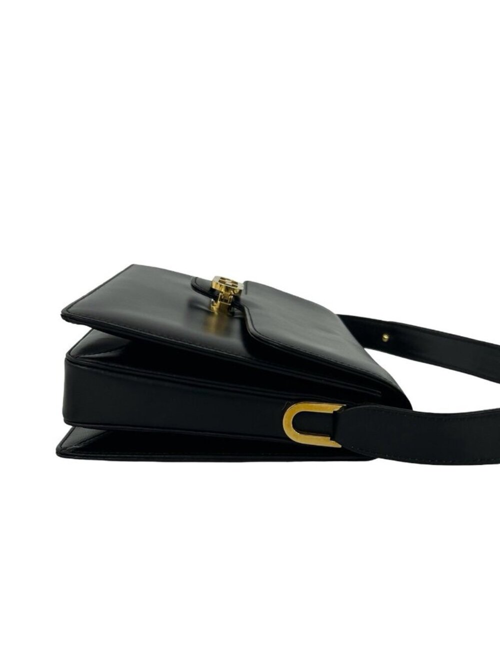 Gucci Vintage GG Logo Leather 2-Way Shoulder Bag Black - Picture 6 of 10